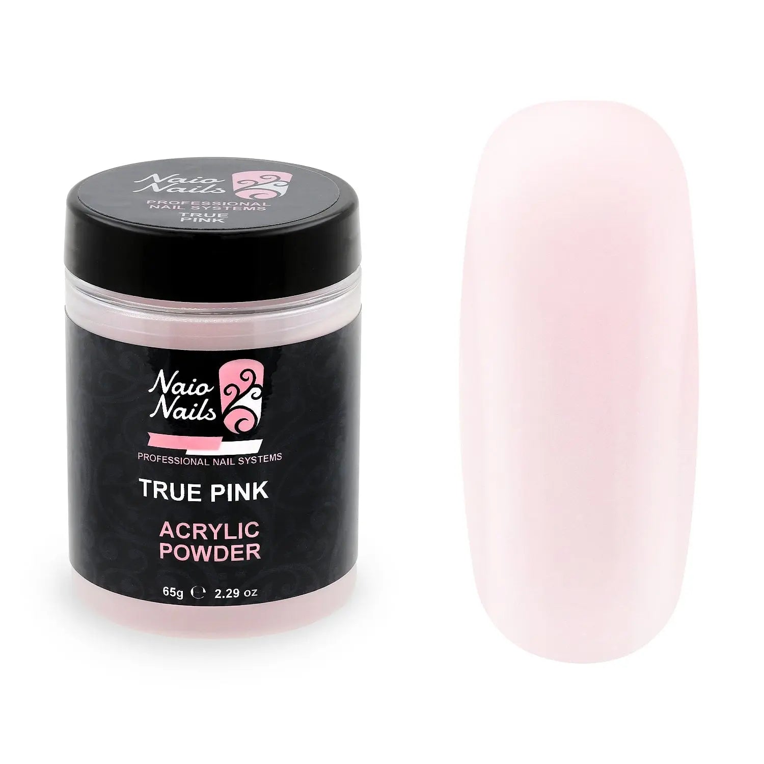 True Pink Transparent Acrylic Powder 12g - 195g   Naio Nails