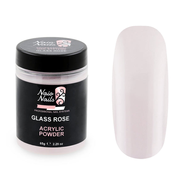 Poudre acrylique de rose de verre