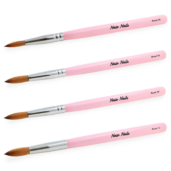 Kolinsky Acrylic Brush - Round -Size 10   Naio Nails