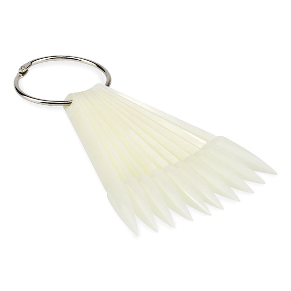 Natural Stiletto Colour Display Fan - Pack of 50