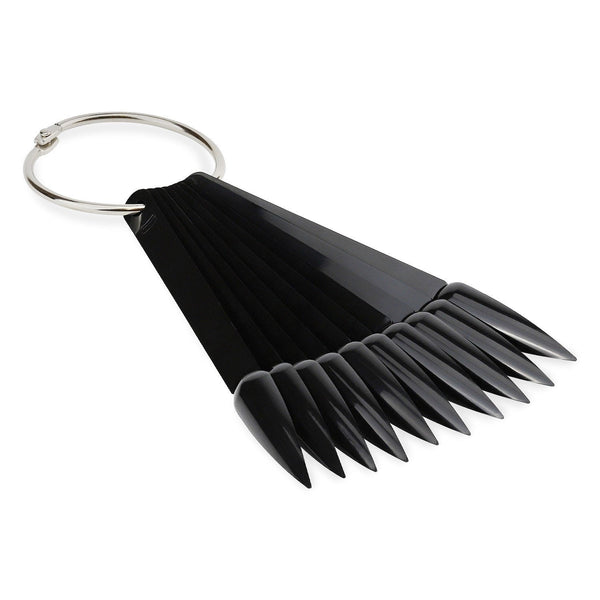 Black Stiletto Colour Display Fan - Pack of 50