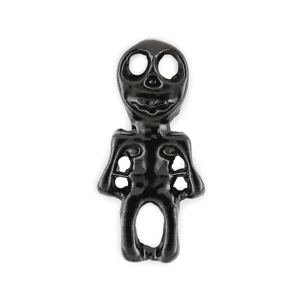 Pot de 4 Charms Halloween Squelette Noir