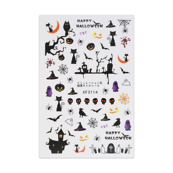 Halloween Stickers - Spooky Graveyard and Cemetery