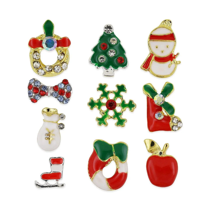 Pot of 10 Charms - Christmas Assortment - 001   Naio Nails