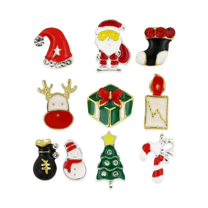 Pot of 10 Charms - Christmas Assortment - 002   Naio Nails