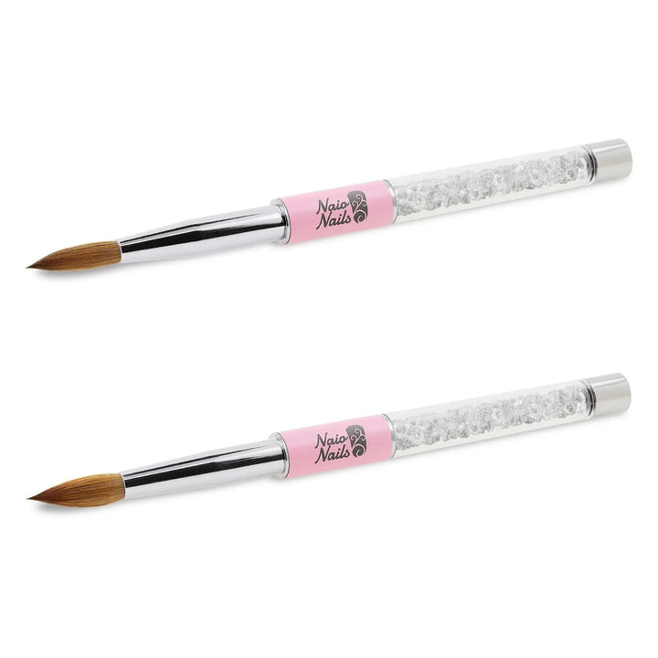 Crystal Kolinsky Acrylic Brush - Round - Size 8   Naio Nails