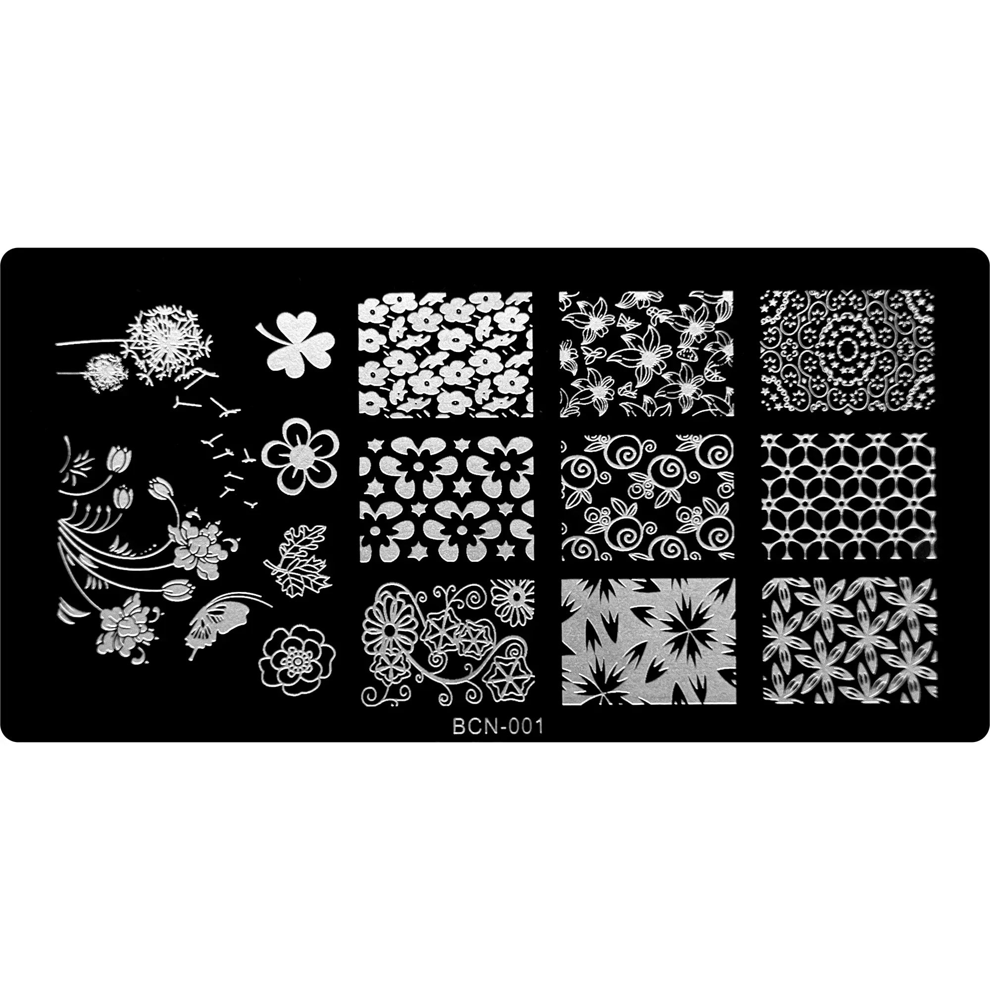 Stamping Plate - BCN-001   Naio Nails