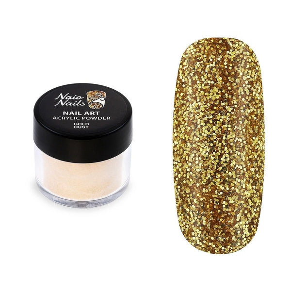 Gouden Stof Glitter Acryl Poeder - 12g