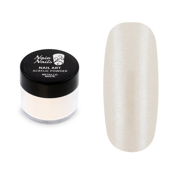 Metallic White Acrylic Powder - 12g