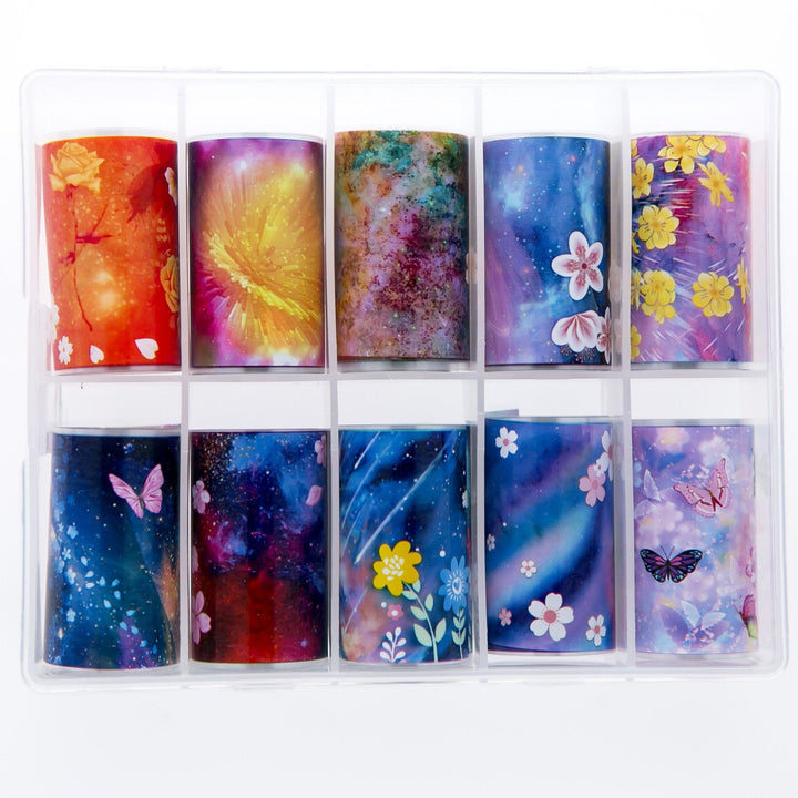 TFS-23 Vibrant Floral Galaxy Set of Foils