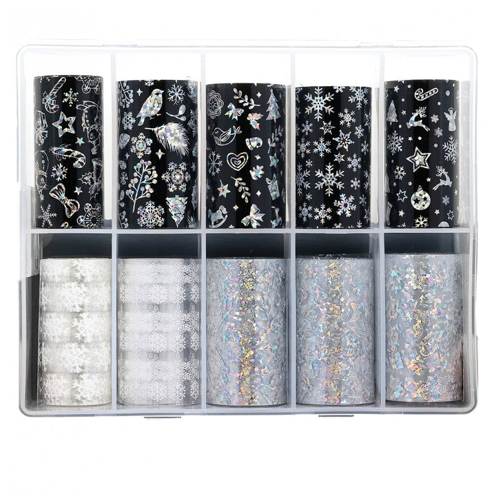 Assorted Transparent Holographic Set of Patterns TFS-25