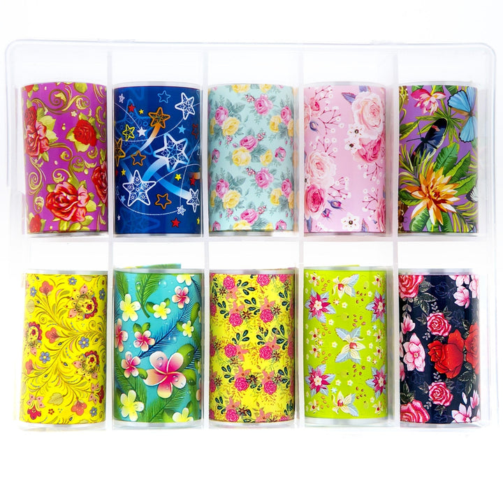 TFS-49 Selection of Primary Coloured Floral Foils