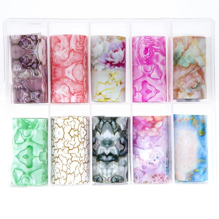 Selection of Decorative Patterns Transfer Foils TFS-44C   Naio Nails