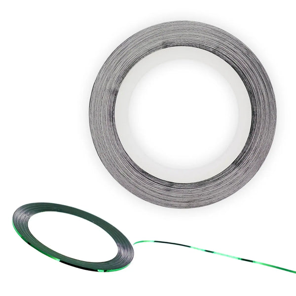 Nail Art Striping Tape - 2 rolls Emerald Green 1mm   Naio Nails