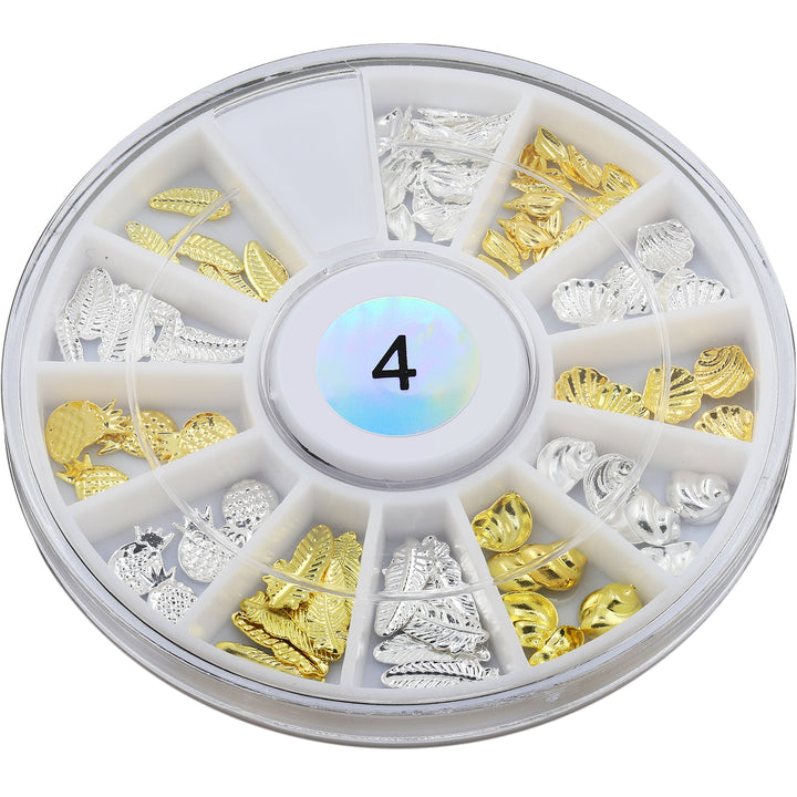 Metallic Nail Art Decals - Gold & Silver Holiday