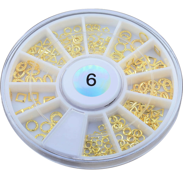 Metallic Nail Art Decals - Small Frames