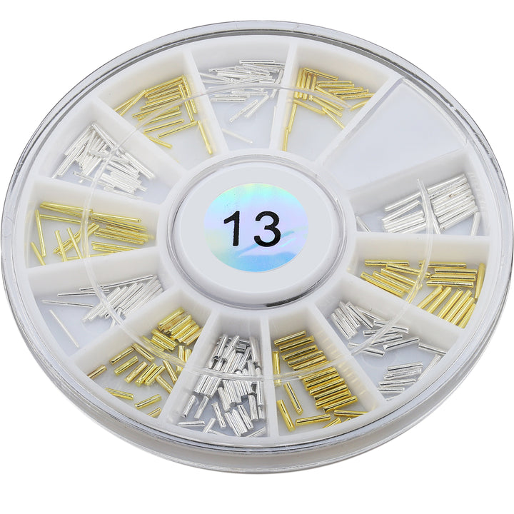 Metallic Nail Art Decals - Bars