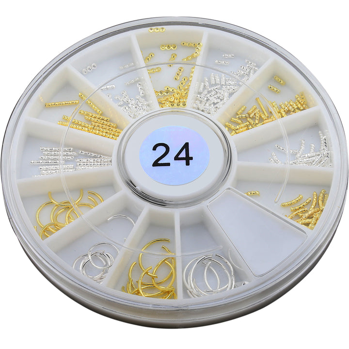 Metallic Nail Art Decals - Chandelier