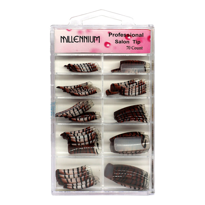 Professional Salon Tip (70 Nails) Tiger Print