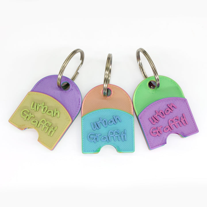 Urban Graffiti Nail Saver Keyring