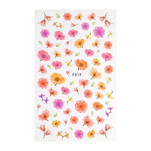Summer Flower Nail Art Stickers   Naio Nails
