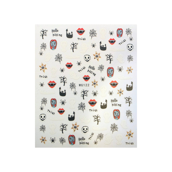 Corpse Bride-Inspired Nail Art Stickers