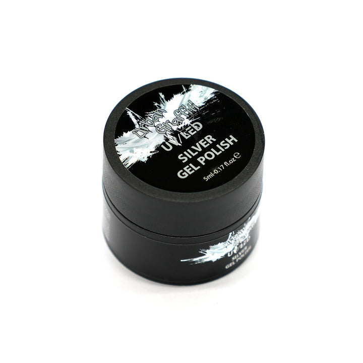 NEW Metallic Silver - Urban Graffiti Gel Polish 5ml Pot